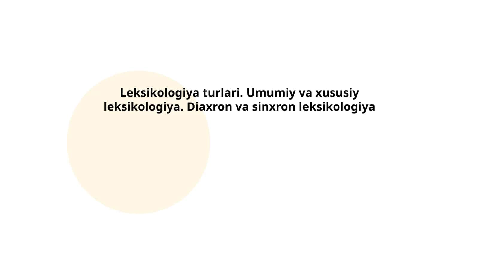 Leksikologiya turlari 1