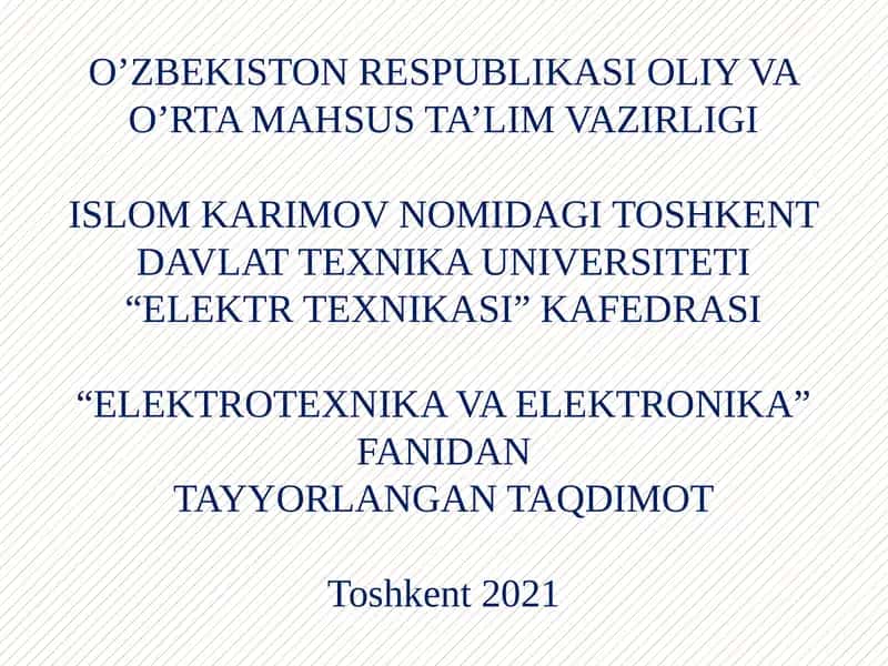 UCH FАZАLI TRАNSFОRMАTОRLАR 1