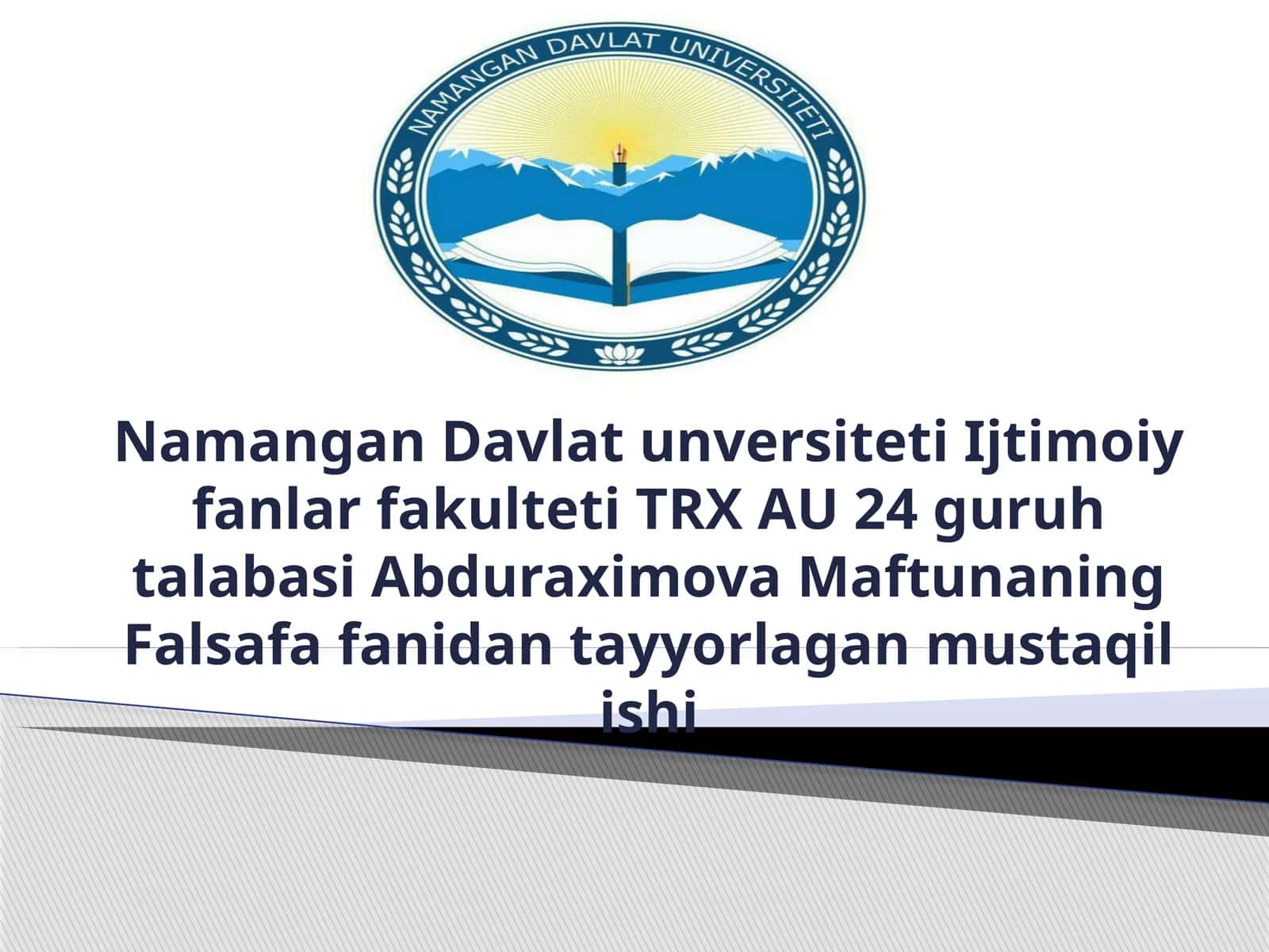 Rivojlanish falsafasi falsafa 1