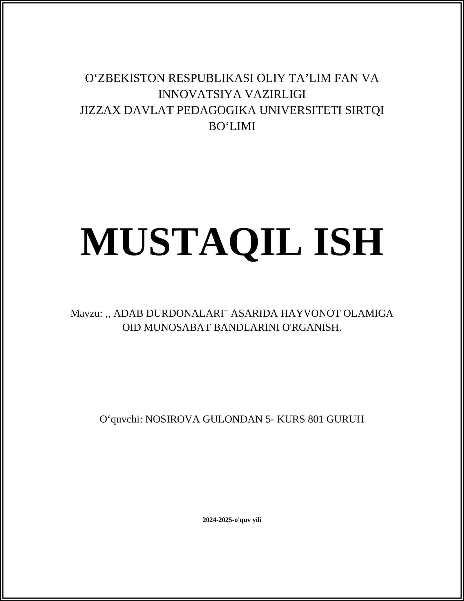 ADAB DURDONALARI 1