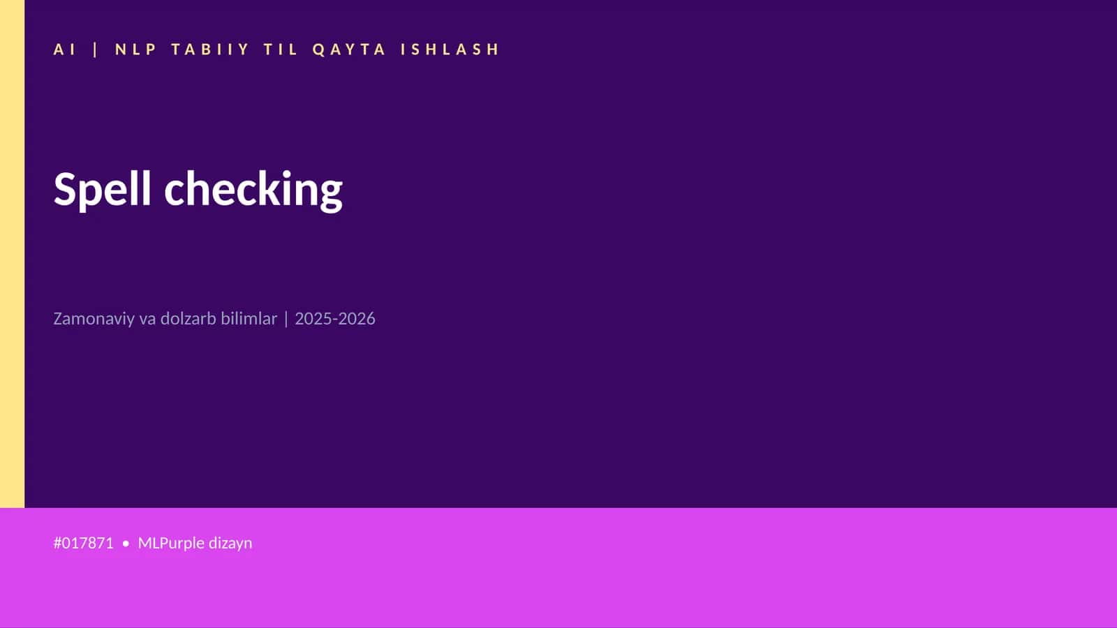 AI | NLP TABIIY TIL QAYTA ISHLASH 1