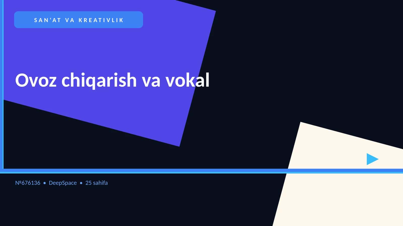 Ovoz chiqarish va vokal 1