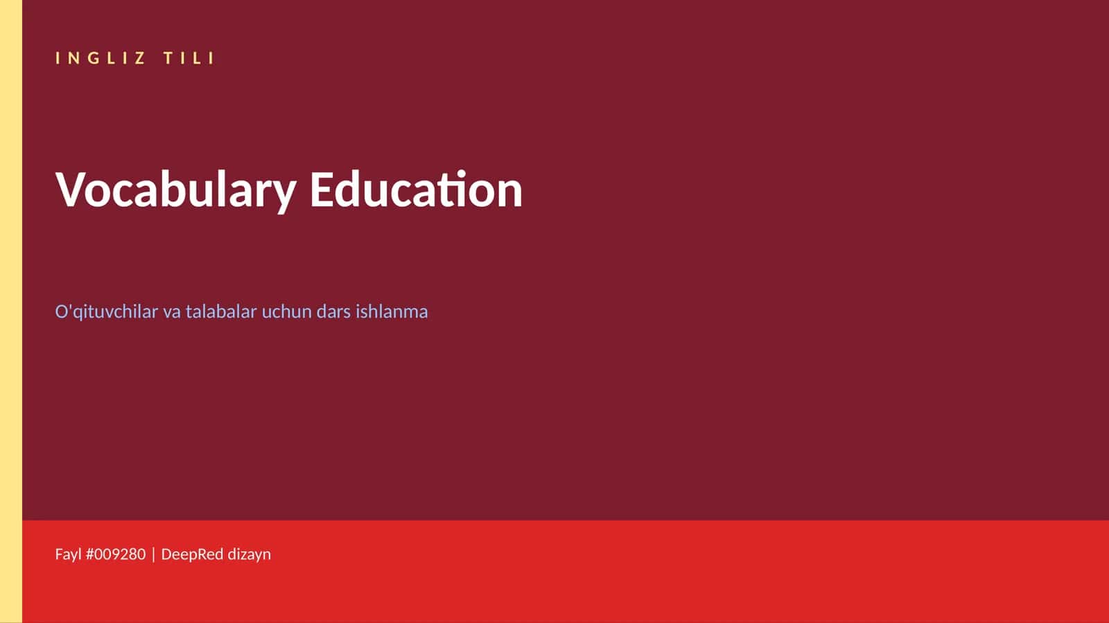 INGLIZ TILI 1
