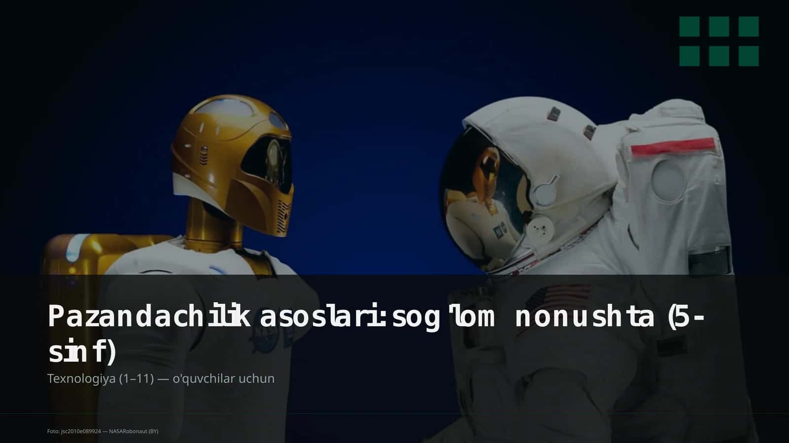 Pazandachilik asoslari: sog'lom nonushta (5-sinf) 1