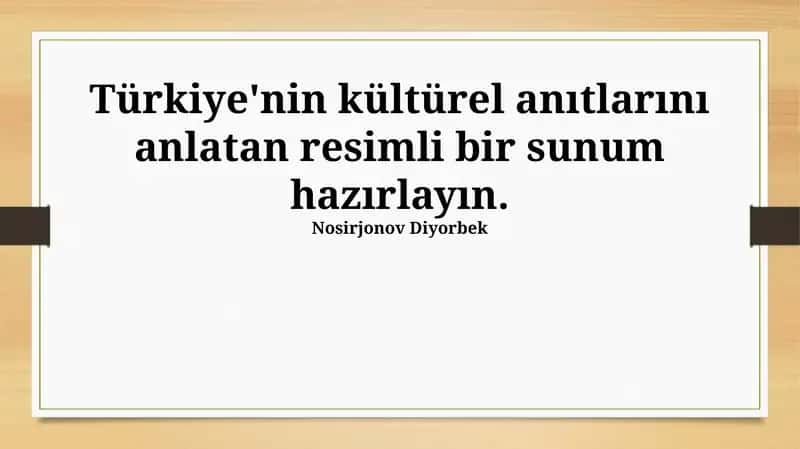 Türkiye'nin Kültürel Anıtları 1