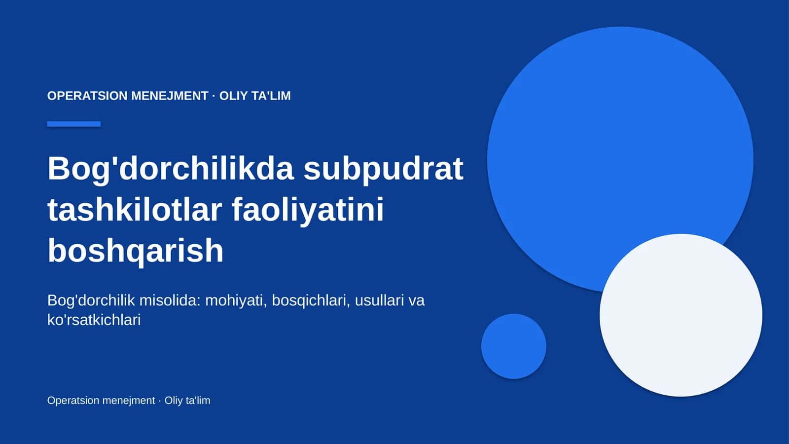 Bog'dorchilikda subpudrat tashkilotlar faoliyatini boshqarish 1