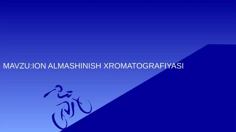 Ion Almashinish Xromatografiyasi 1