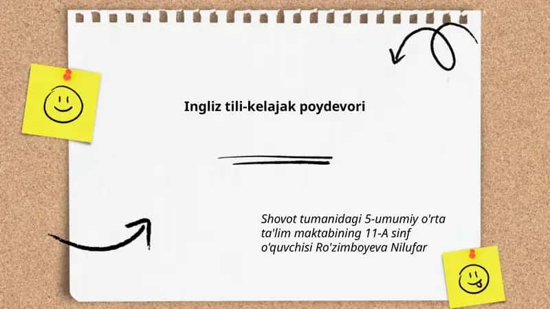 Ingliz tili-kelajak poydevori 1