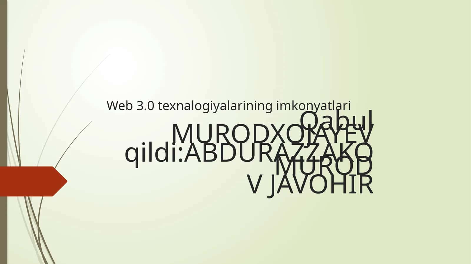 Web 3.0 texnalogiyalarining imkonyatlari 1