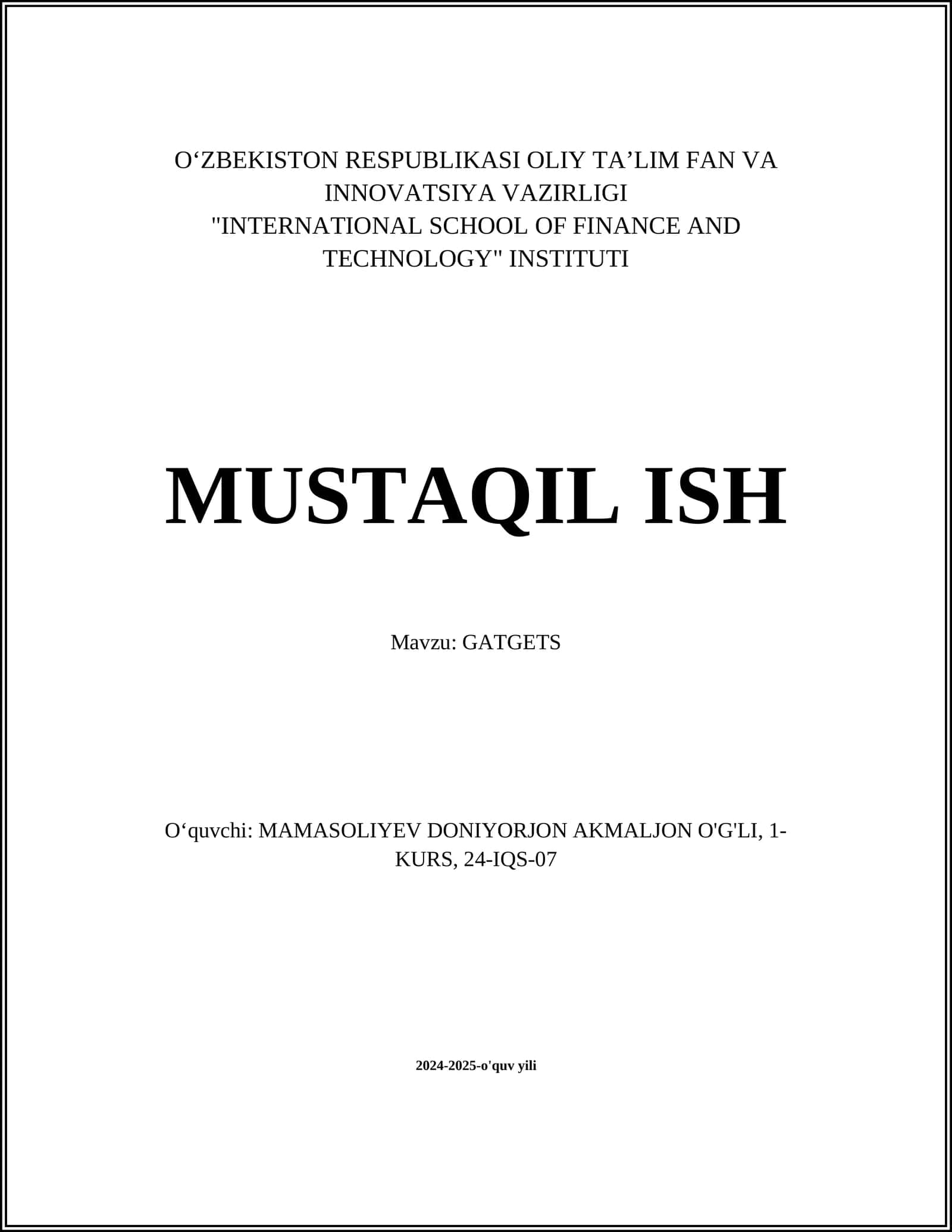 GATGETS 1