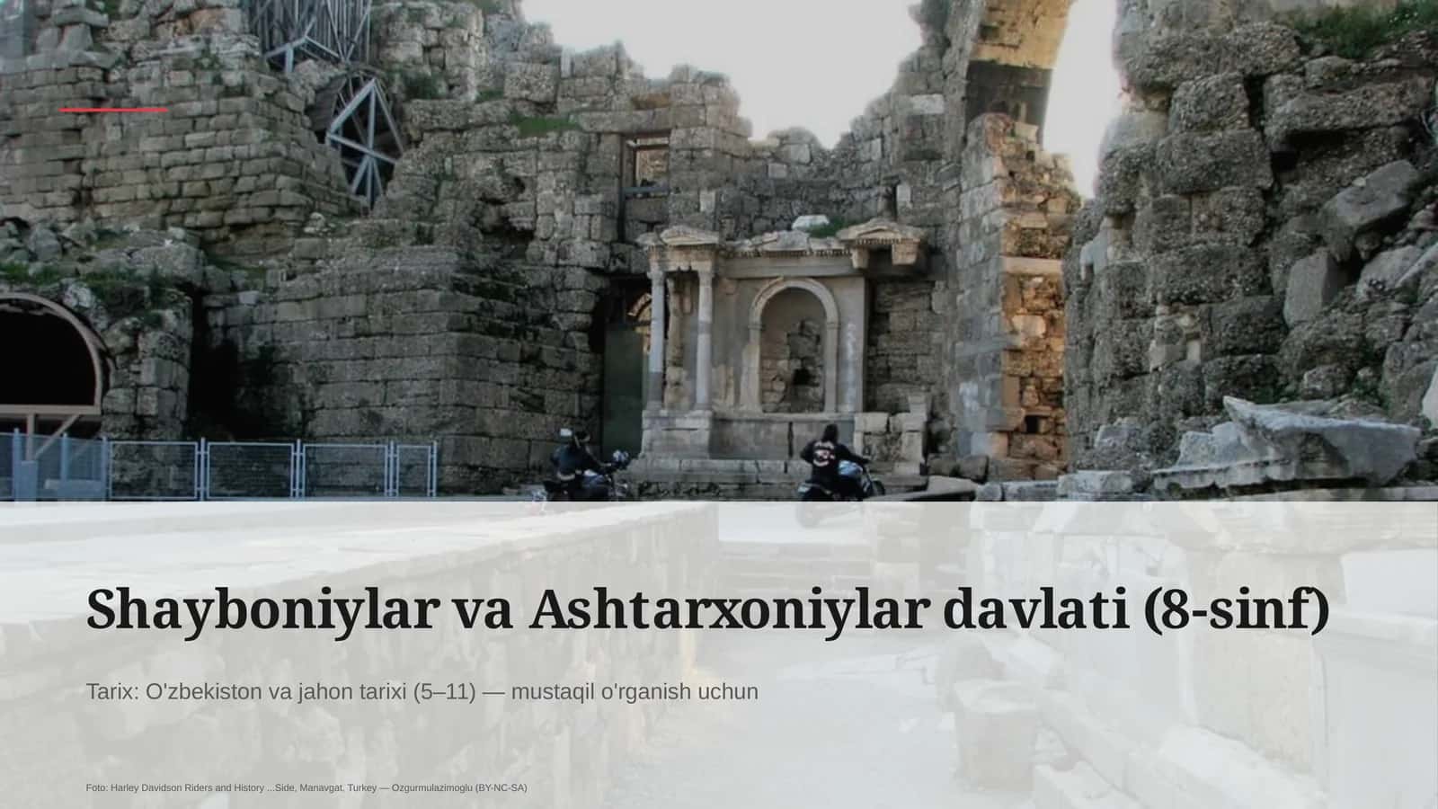 Shayboniylar va Ashtarxoniylar davlati (8-sinf) 1