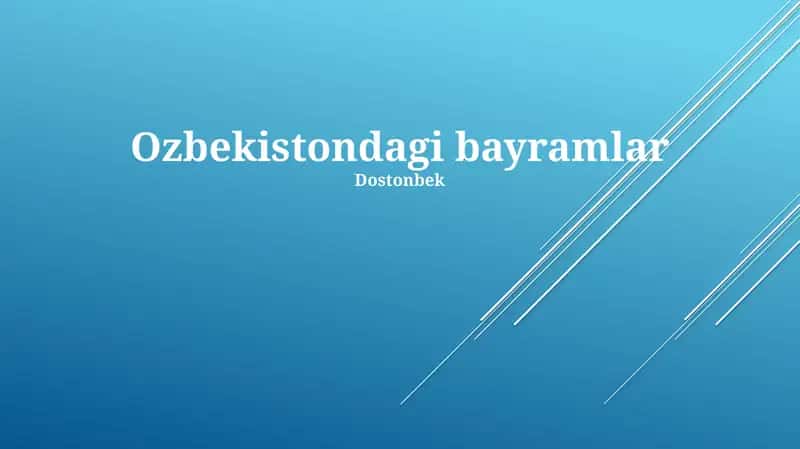 Navruz: Uzbek Bayrami 1