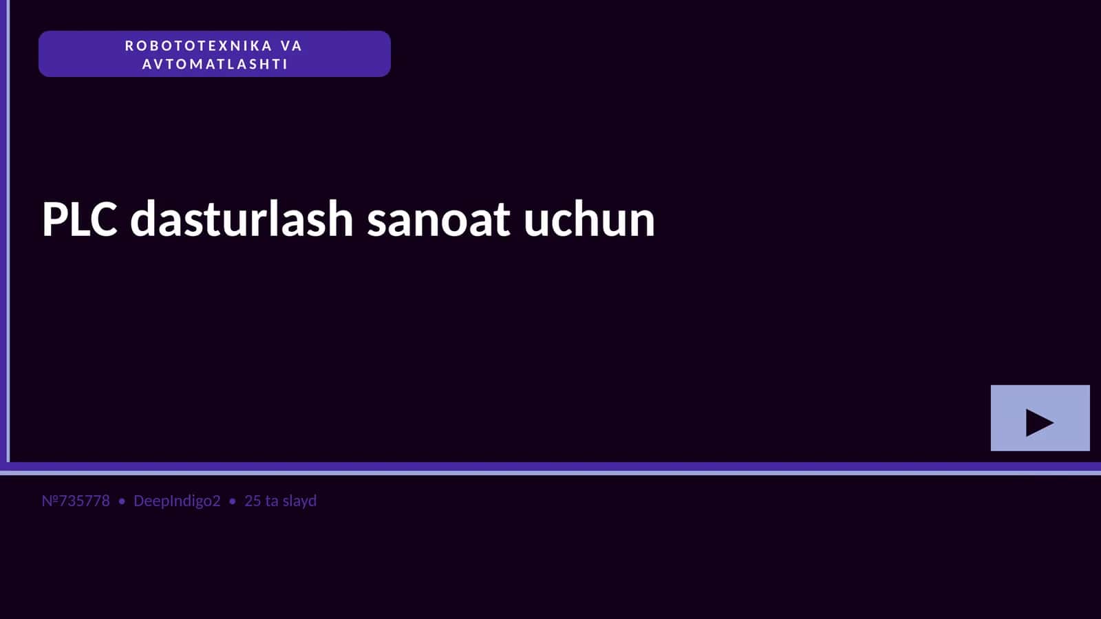 PLC dasturlash sanoat uchun 1