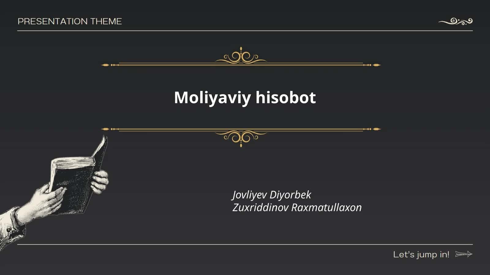 Moliyaviy hisobot 1