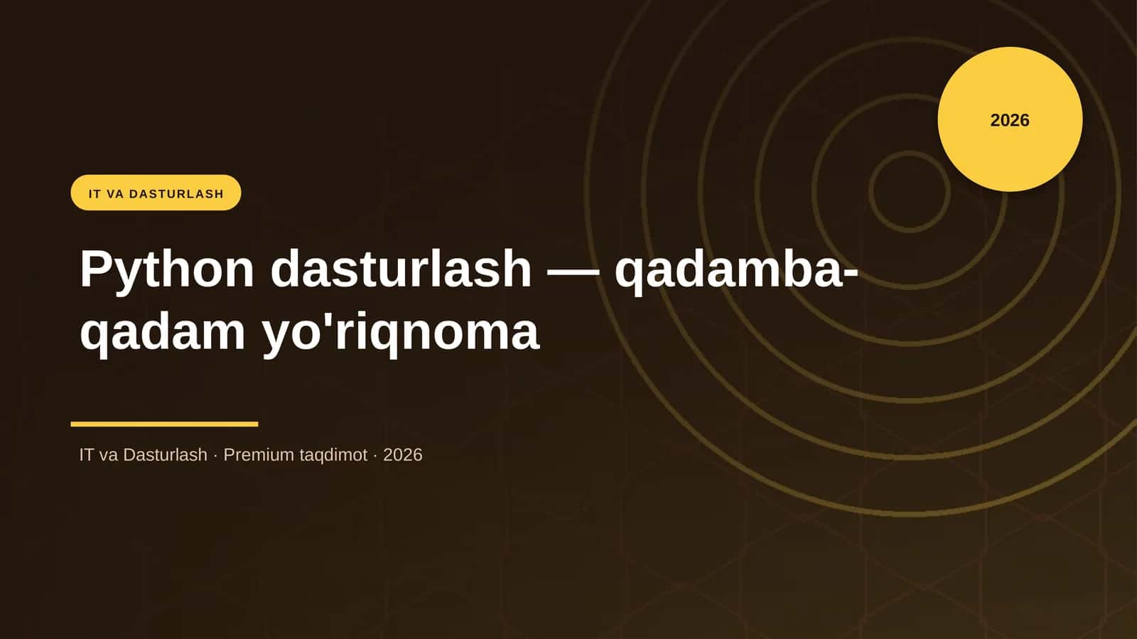 Python dasturlash — qadamba-qadam yo'riqnoma 1