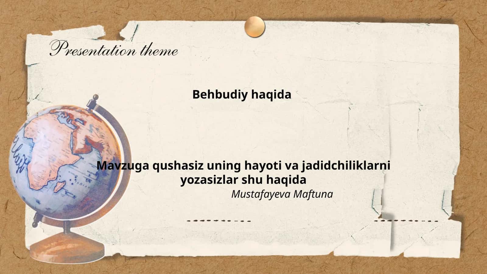 Behbudiy haqida 1