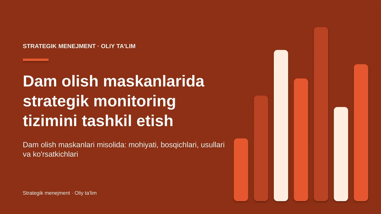 Strategik menejment · Oliy ta'lim 1
