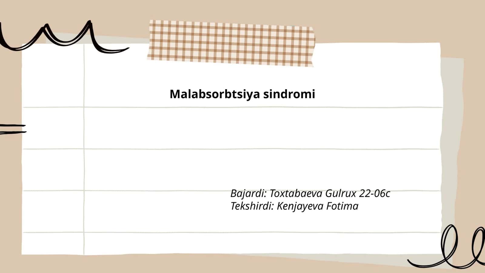Malabsorbtsiya sindromi 1