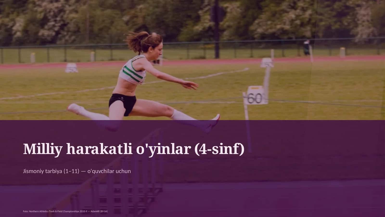 Milliy harakatli o'yinlar (4-sinf) 1