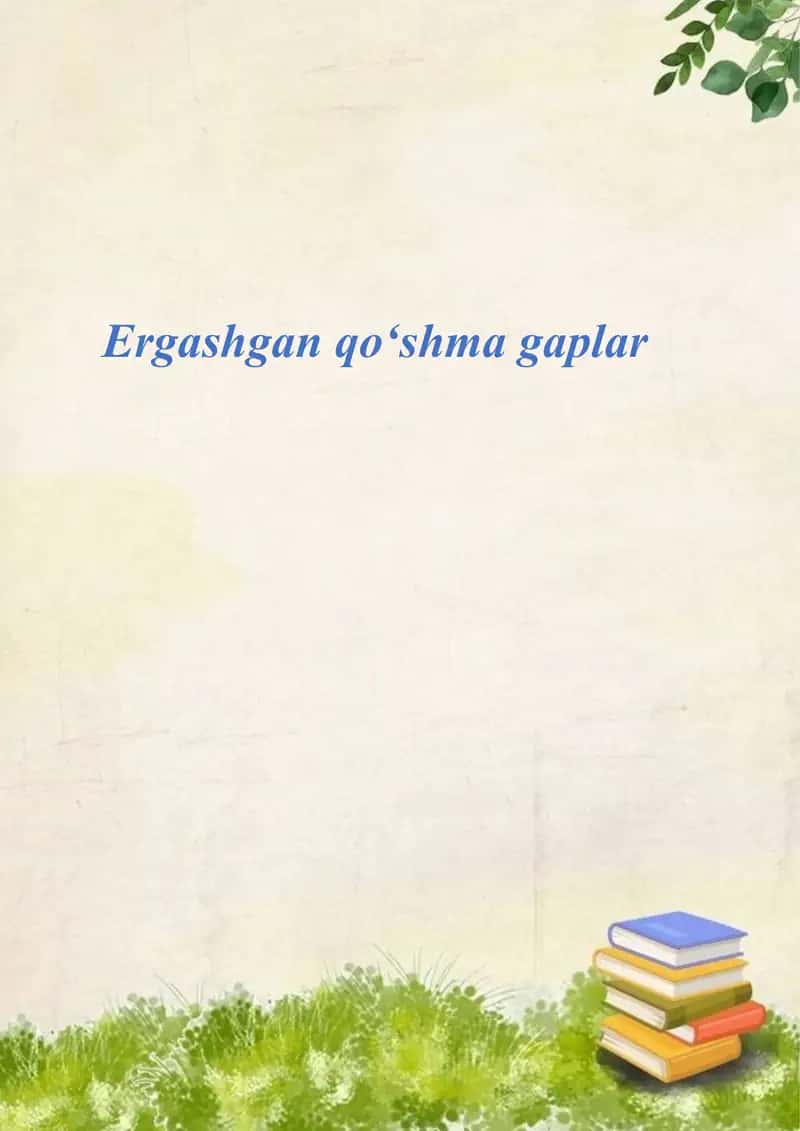 Ergashgan qoʻshma gaplar 1