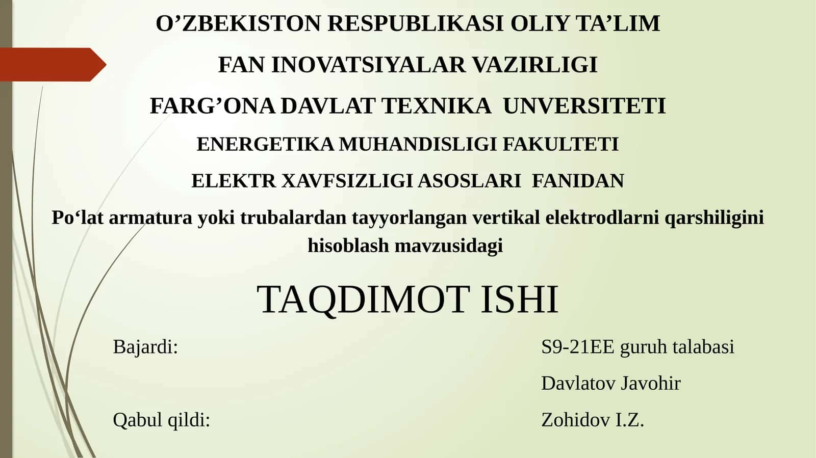 Vertikalelektrodlar qarshiligi hisoblash 1
