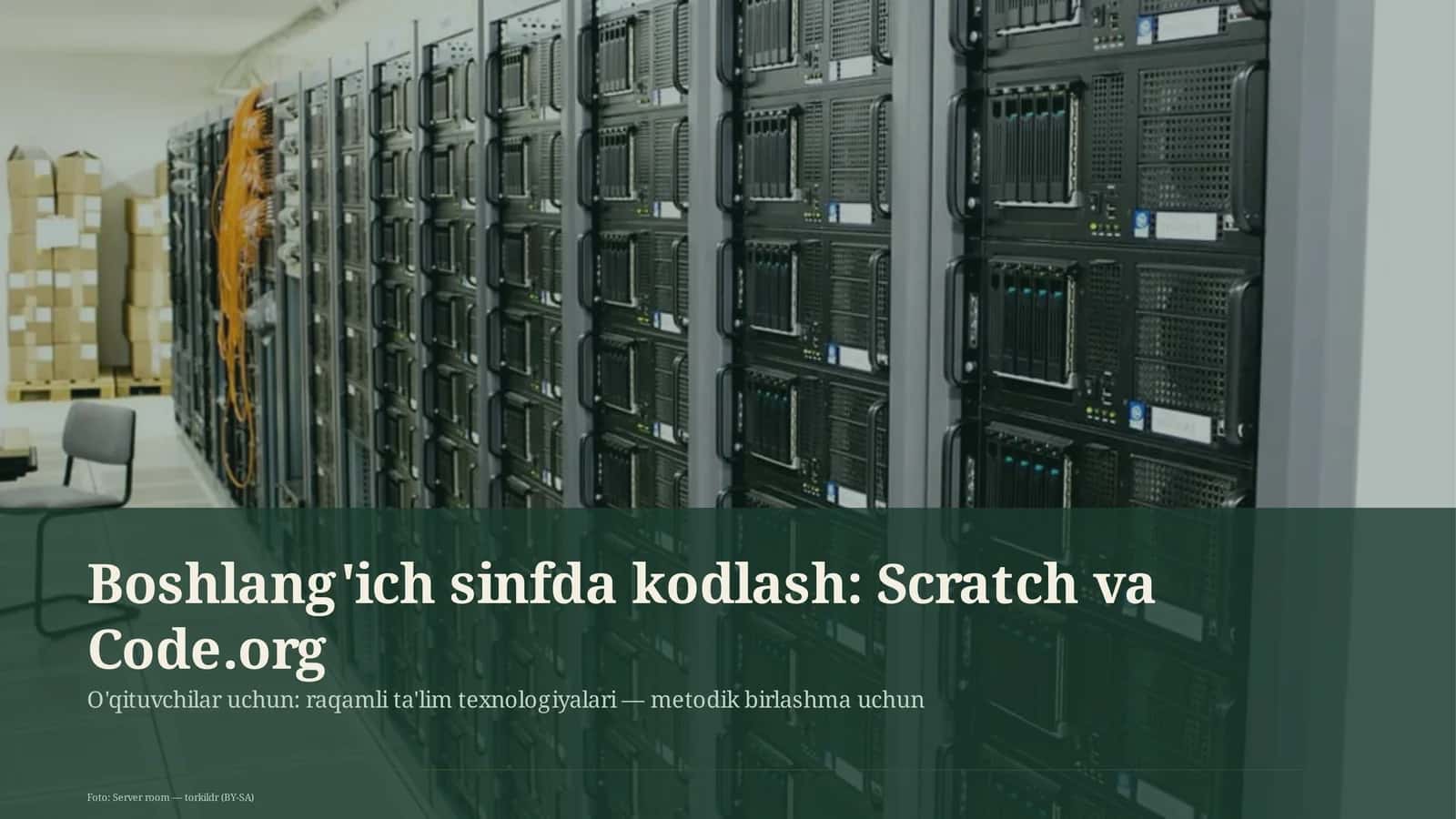 Boshlang'ich sinfda kodlash: Scratch va Code.org 1