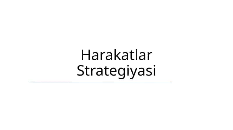 Harakatlar Strategiyasi 1