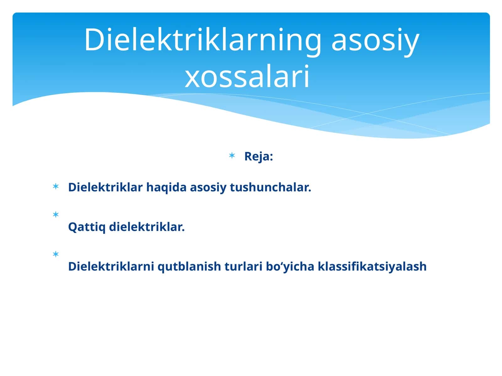 Dielektriklar 1
