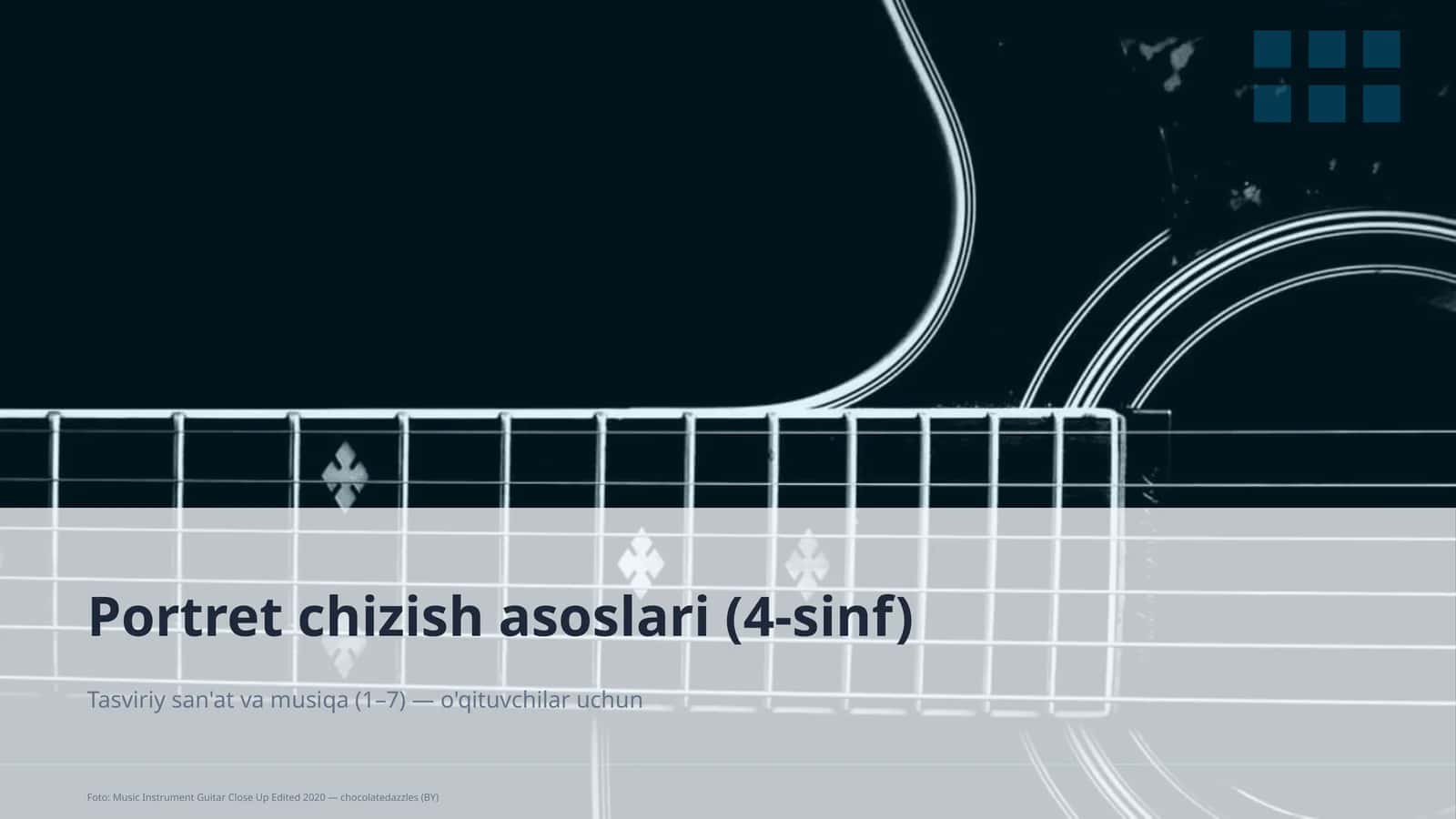 Portret chizish asoslari (4-sinf) 1