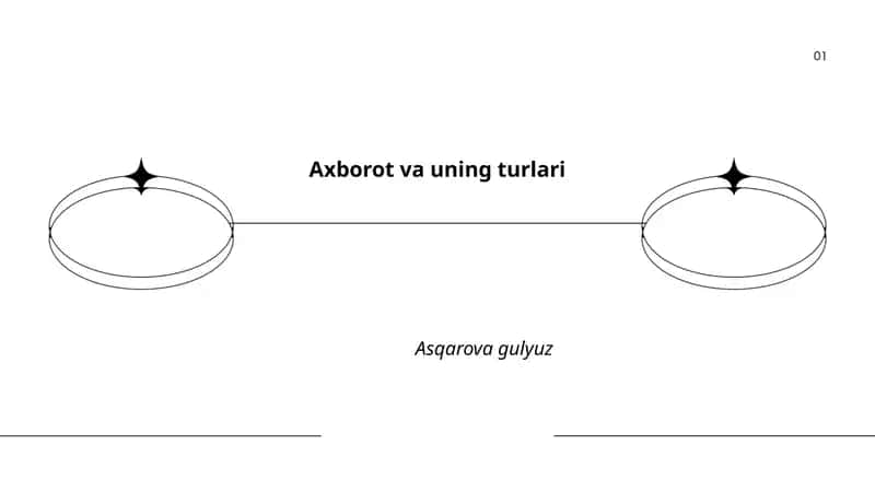 Axborot va uning turlari 1