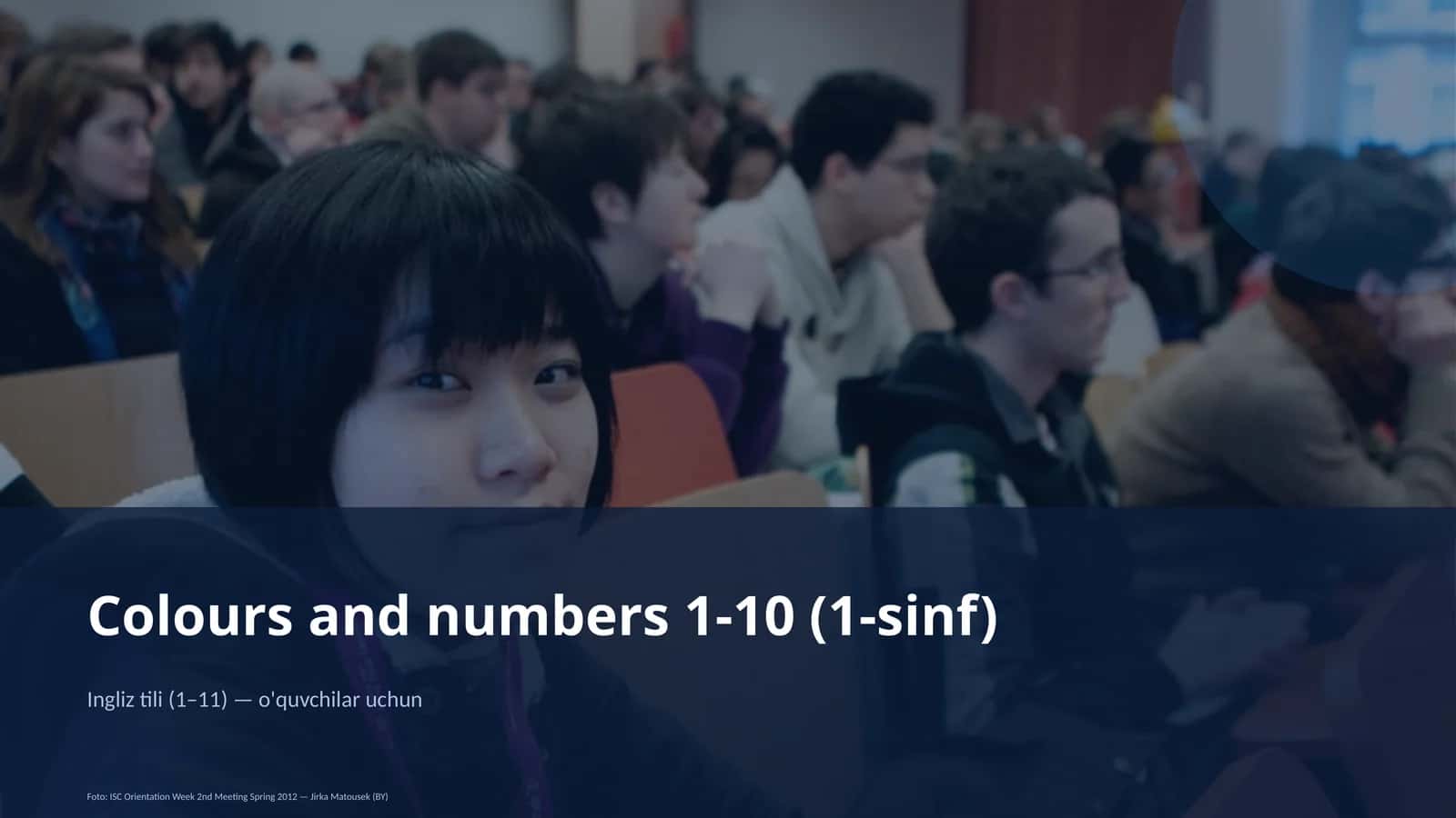 Colours and numbers 1-10 (1-sinf) 1
