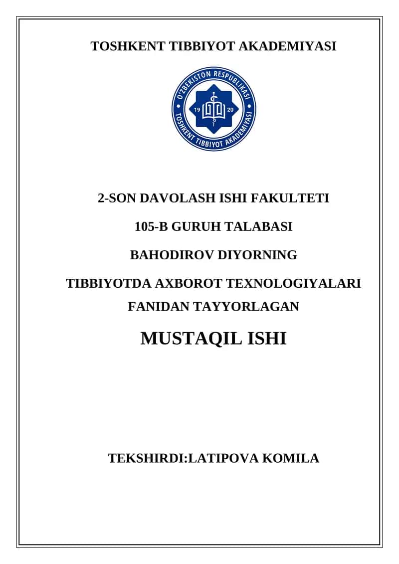 Microsoft Excel Dasturi 1