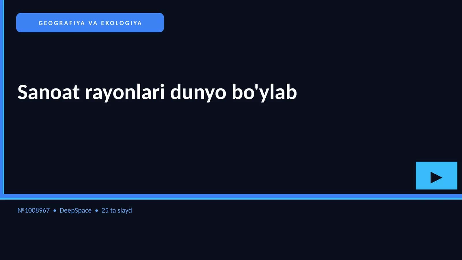 Sanoat rayonlari dunyo bo'ylab 1