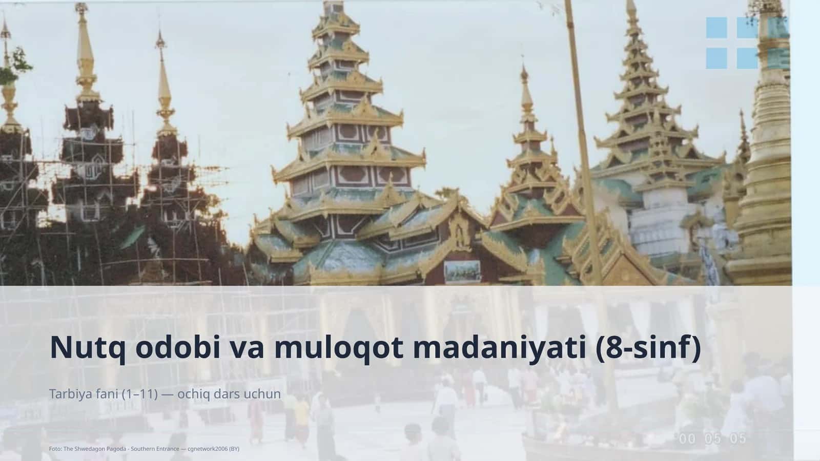 Nutq odobi va muloqot madaniyati (8-sinf) 1