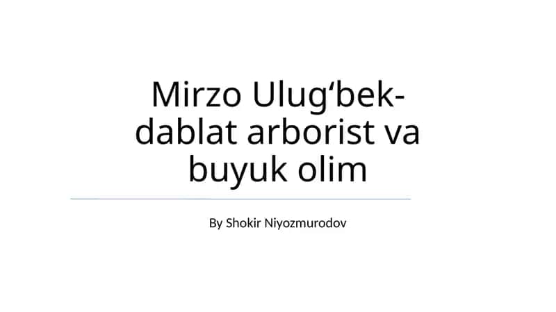 Ulug'bekning Samarqanddagi rasadxonasi 1