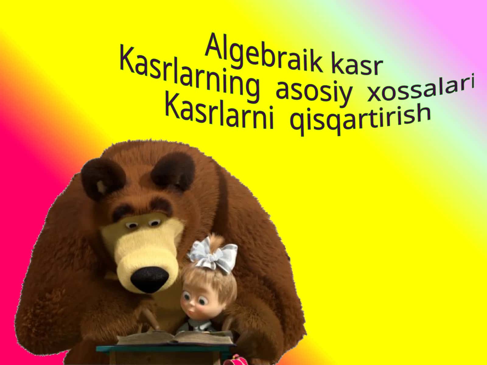 Algebraikkasr 1