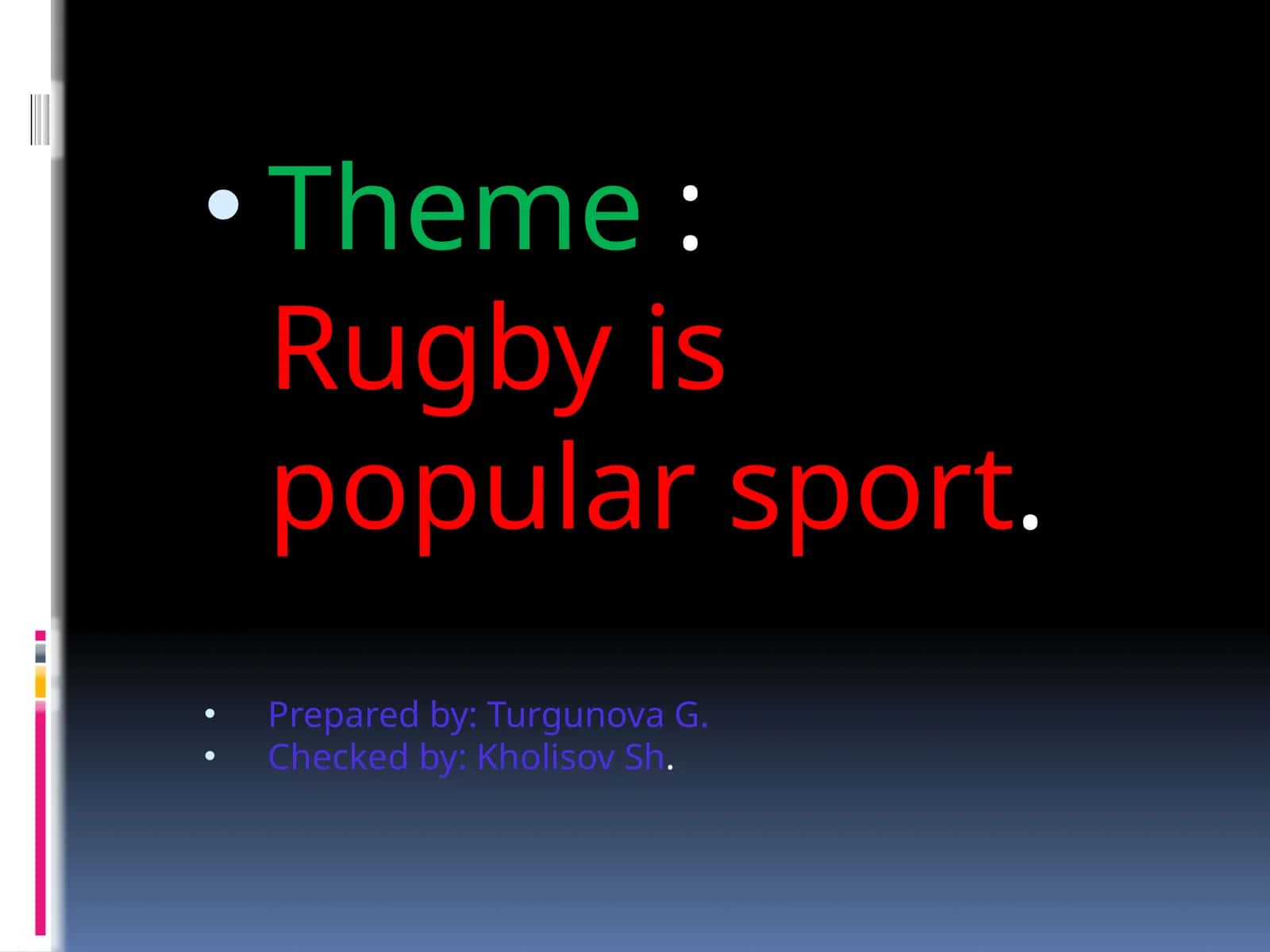 Rugby: A Brief History 1