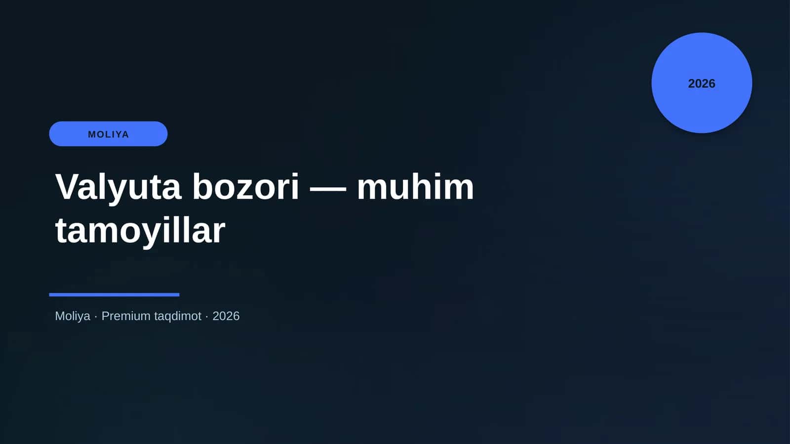 Valyuta bozori — muhim tamoyillar 1