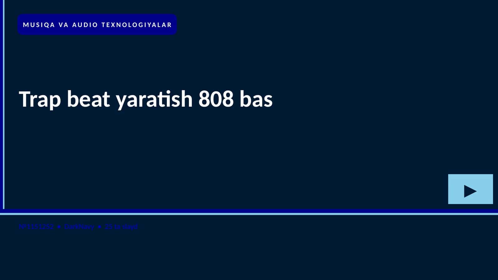 Trap beat yaratish 808 bas 1