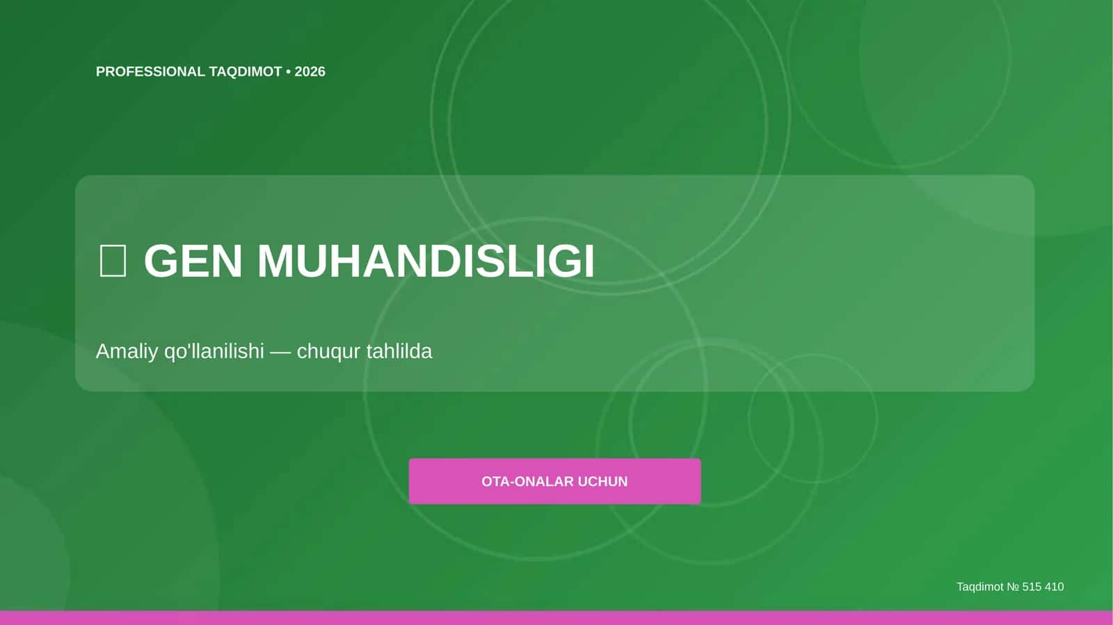 GEN MUHANDISLIGI 1
