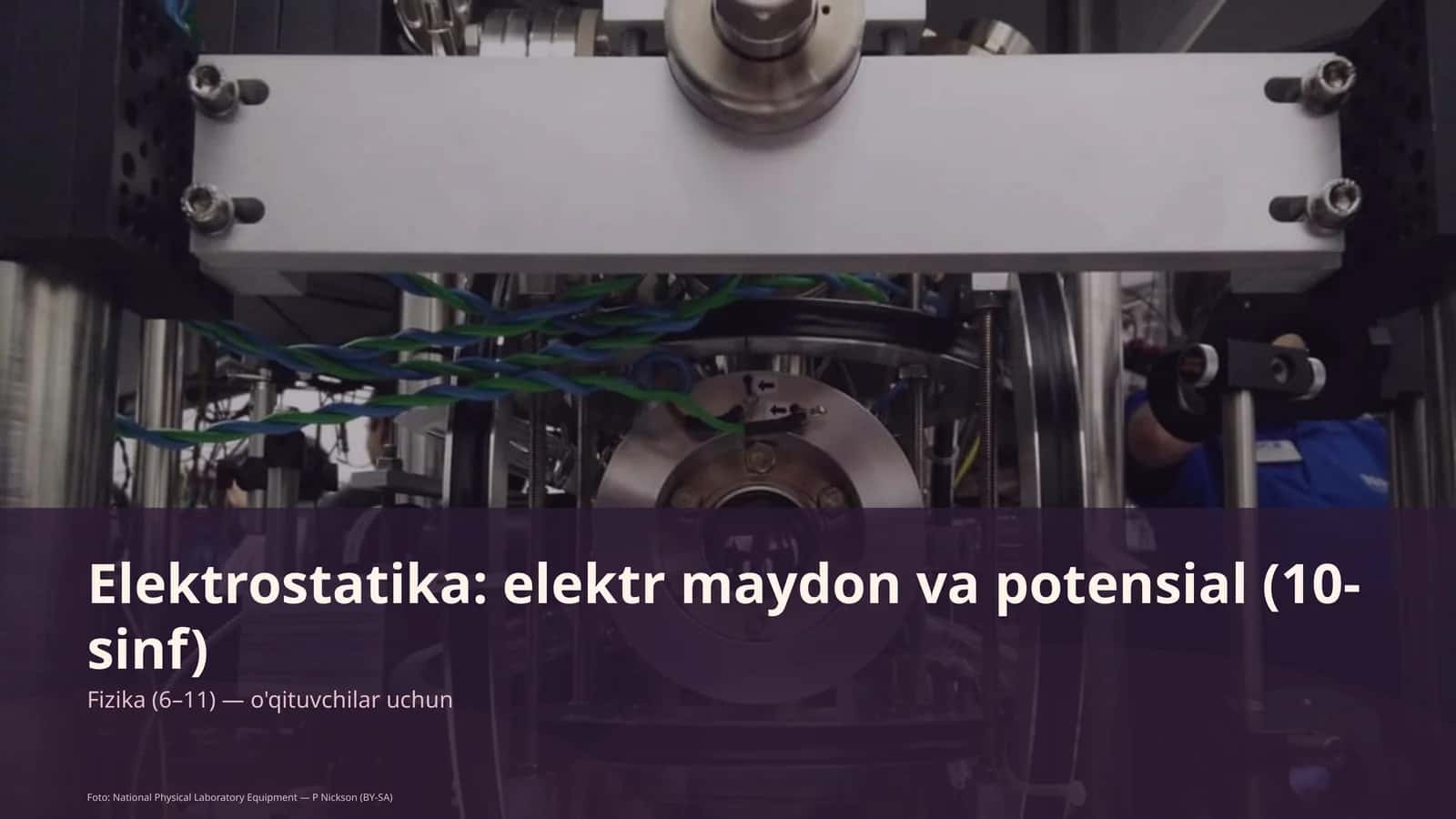 Elektrostatika: elektr maydon va potensial (10-sinf) 1