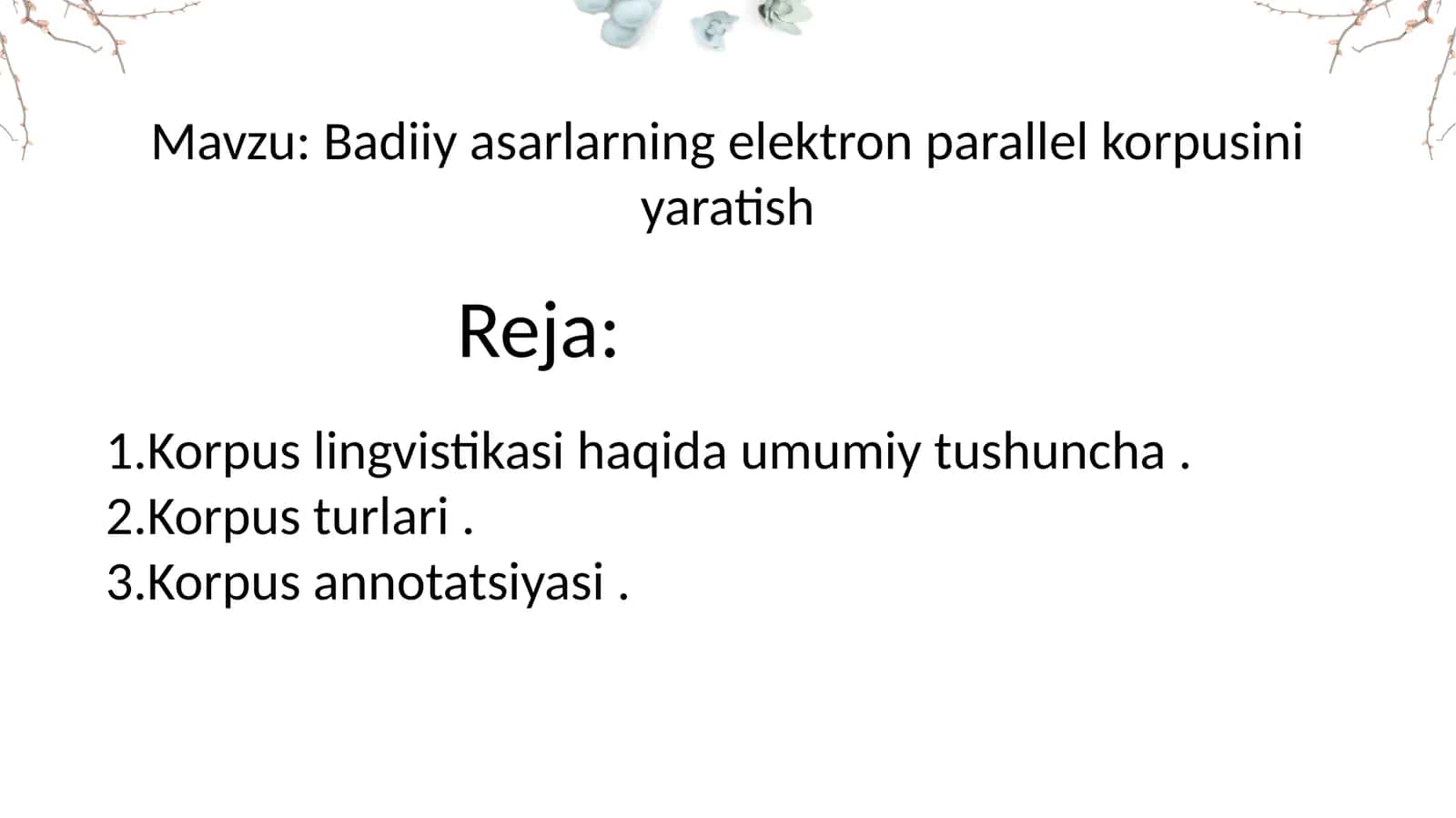 Badiiy asarlarning elektron parallel korpusini yaratish 1