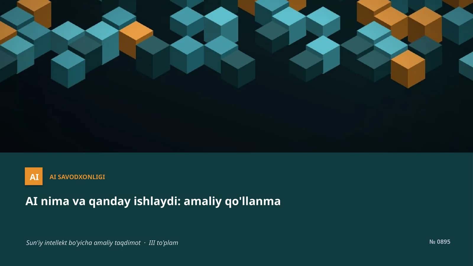 AI SAVODXONLIGI 1