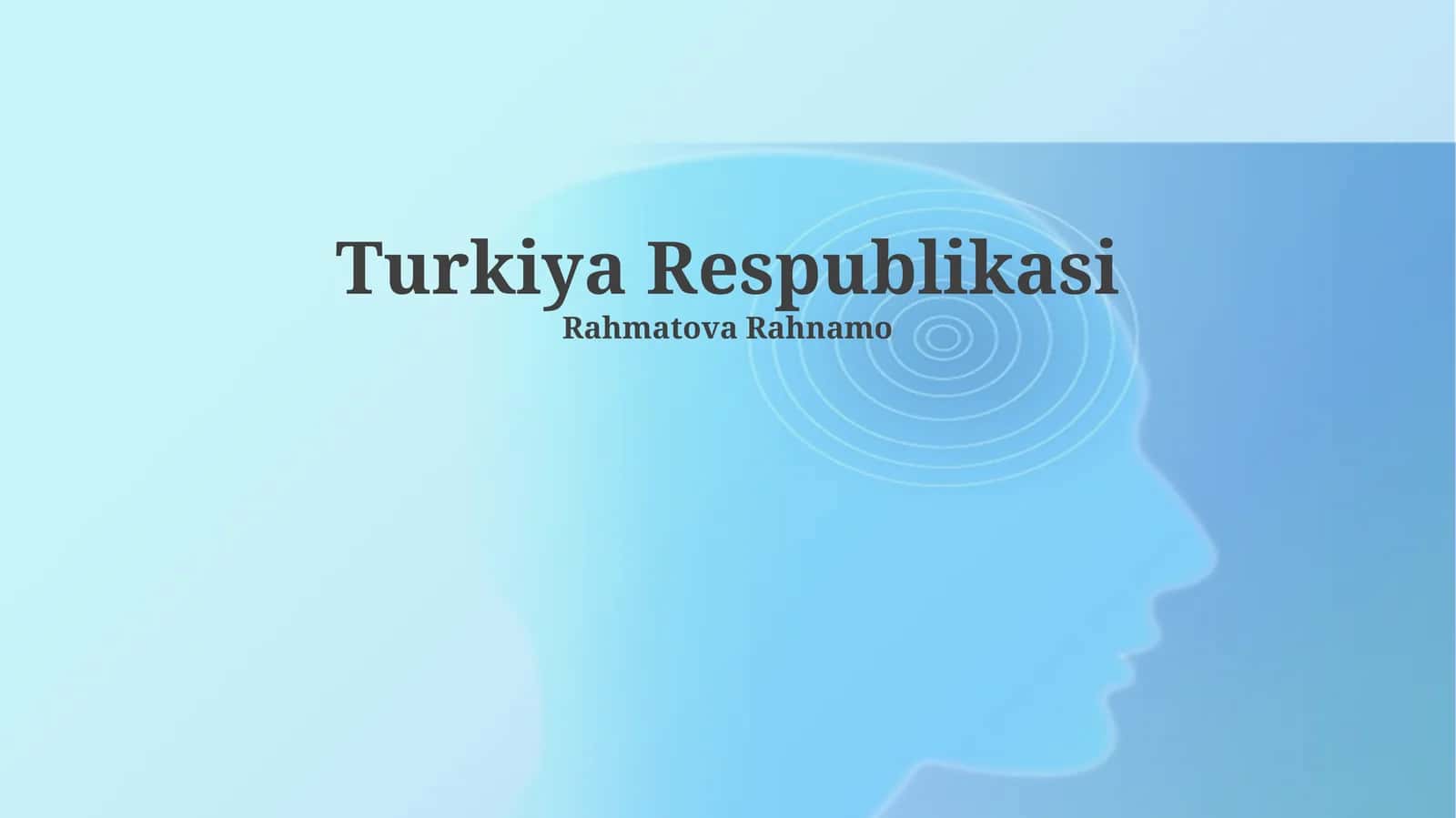 Turkiya Respublikasi 1