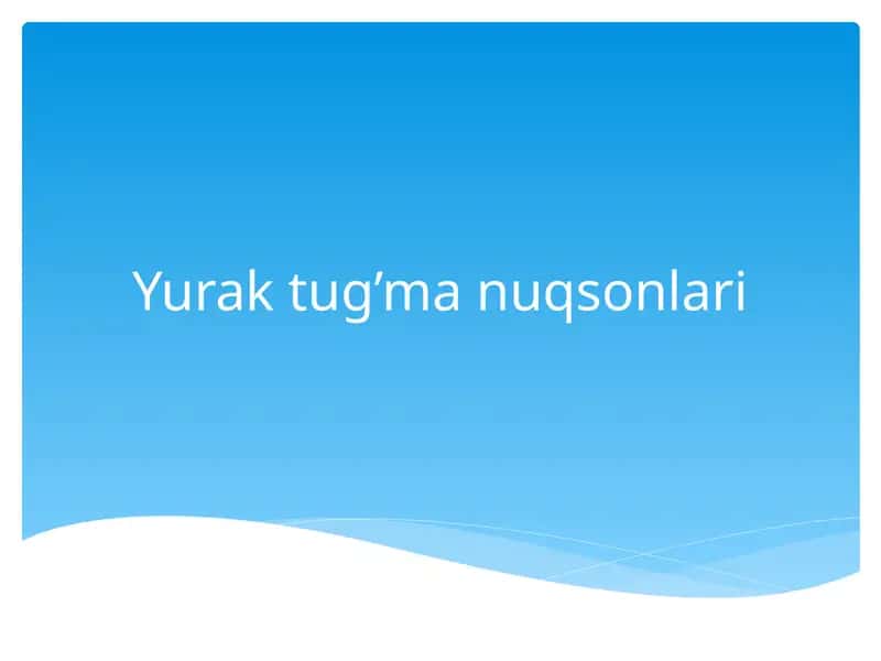 Yuraktug’manuqsonlari 1