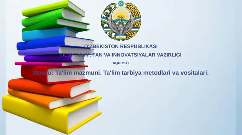 Ta'lim mazmuni 1