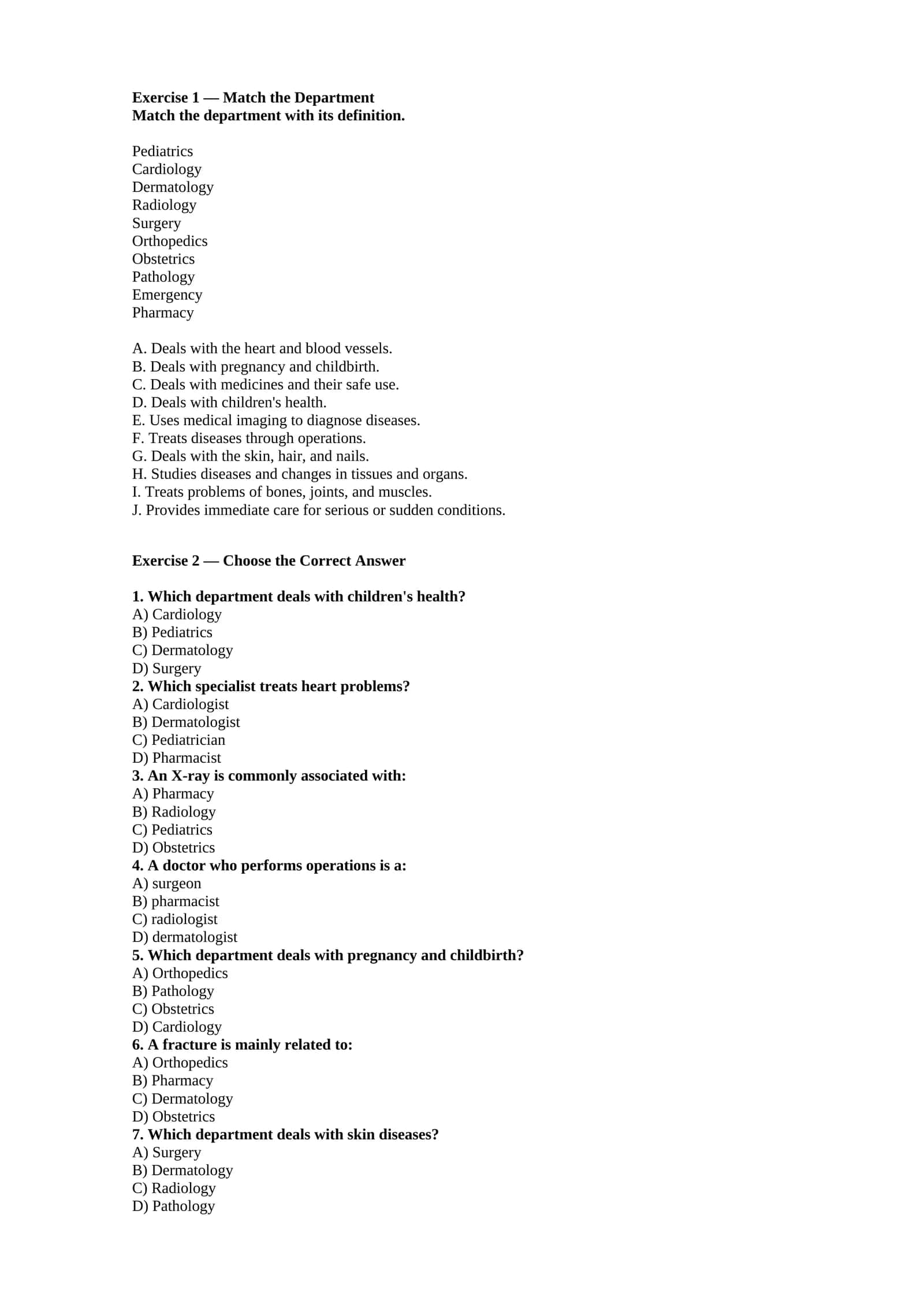 English test 1