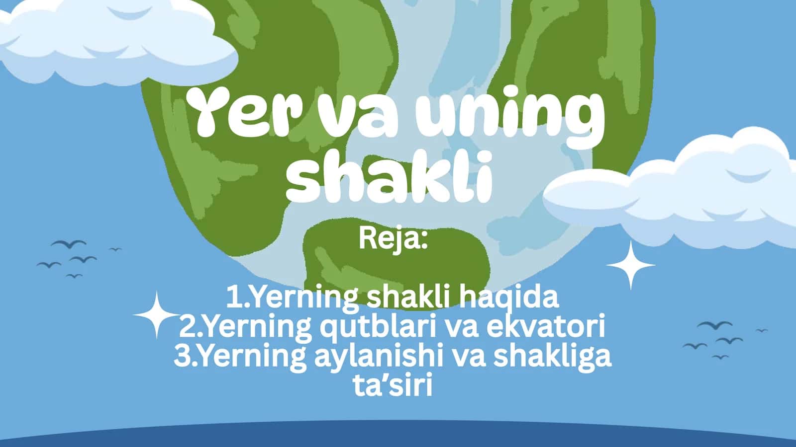 Yer va uning shakli 1
