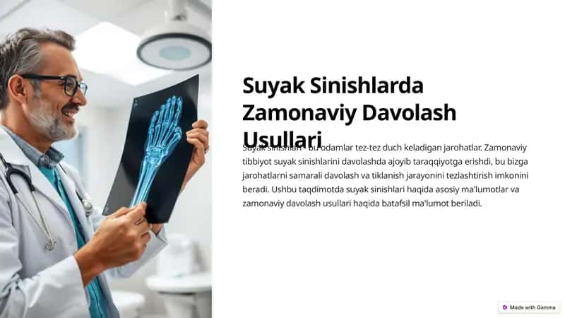 Suyak Sinishlarda Zamonaviy Davolash Usullari 1