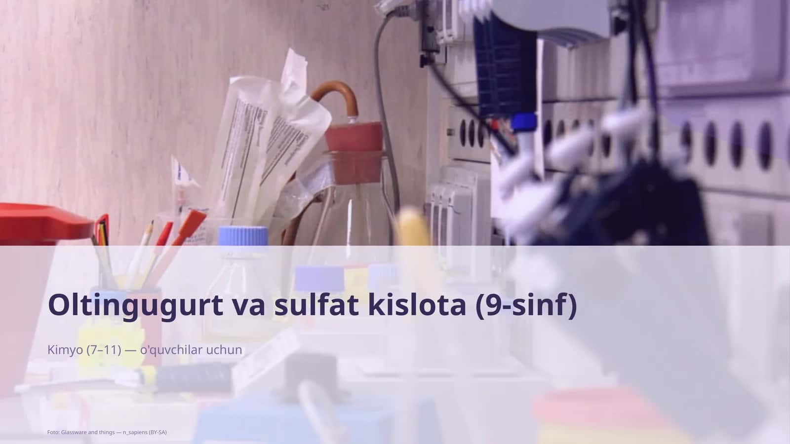 Oltingugurt va sulfat kislota (9-sinf) 1